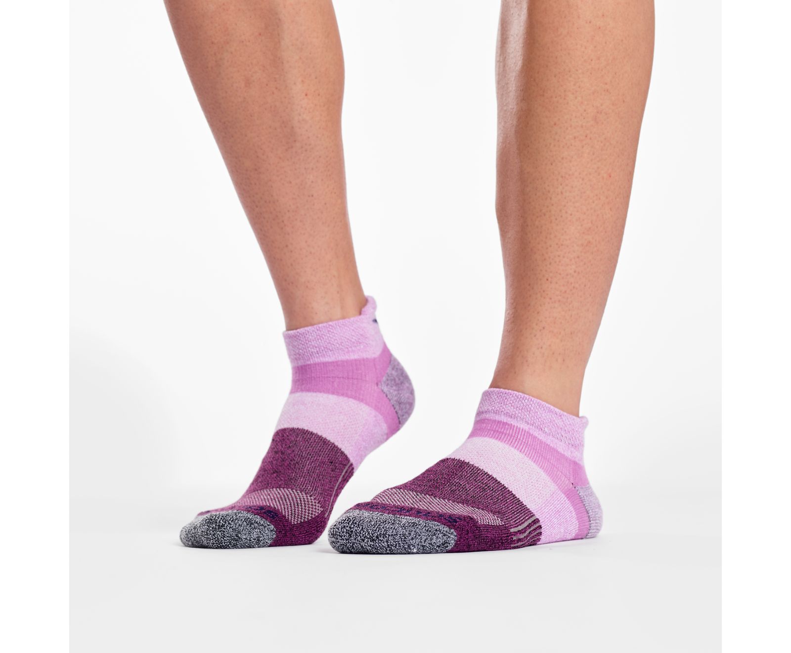 Kids' Saucony Inferno No Show Tab 3-Pack Socks Pink | Singapore 791AHKP